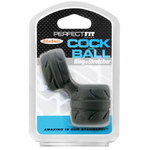 Pierścień na penisa i jądra - Perfect Fit SilaSkin Cock & Ball Black Perfect Fit Pierścień na penisa i jądra - Perfect Fit SilaSkin Cock & Ball Black Perfect Fit