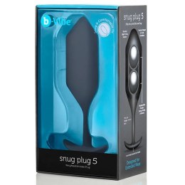 Plug analny - B-Vibe Snug Plug 5 Black B-Vibe