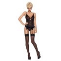 Pończochy - Obsessive S800 Stockings Black S/M Obsessive