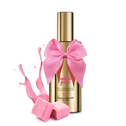 Silikonowy lubrykant i żel do masażu - Bijoux Indiscrets Bubblegum Massage and Intimate Gel 100 ml Bijoux Indiscrets