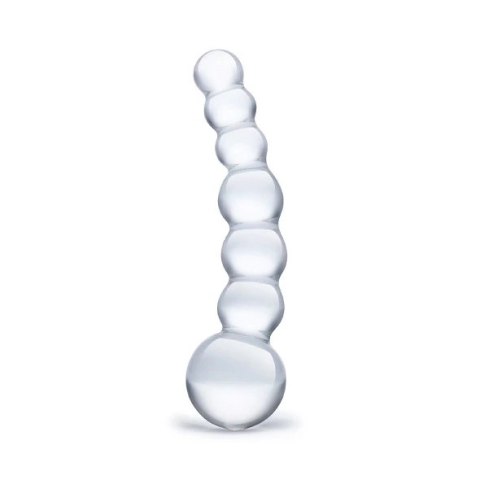 Szklane dildo - Glas Curved Beaded Glas