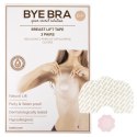 Taśmy do biustu i nakładki materiałowe - Bye Bra Breast Lift & Silk Nipple Covers Miseczka D-F 3 pary Bye Bra