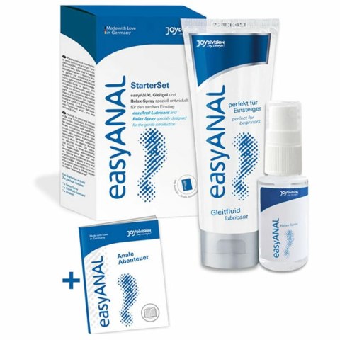 Żel i spray analny - Joydivision easyANAL Bundle (Gel 80 ml & Spray 30 ml & Booklet) Joydivision