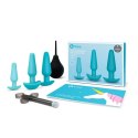 Zestaw do treningu analnego - B-Vibe Anal Training & Education Set Blue B-Vibe