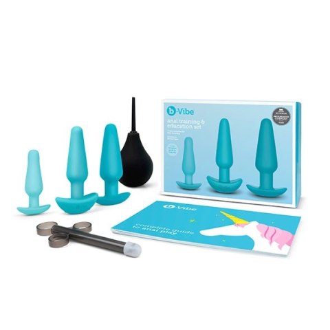Zestaw do treningu analnego - B-Vibe Anal Training & Education Set Blue B-Vibe Zestaw do treningu analnego - B-Vibe Anal Training & Education Set Blue B-Vibe