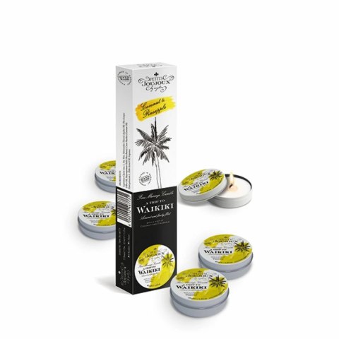 Zestaw pięciu świec do masażu - Petits Joujoux Massage Candle Waikiki Petits Joujoux