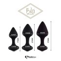 Zestaw plugów analnych - FeelzToys Bibi Black 3 szt FeelzToys