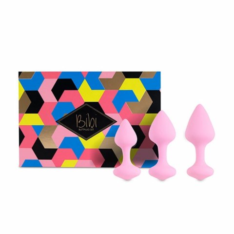 Zestaw plugów analnych - FeelzToys Bibi Pink 3 szt FeelzToys Zestaw plugów analnych - FeelzToys Bibi Pink 3 szt FeelzToys