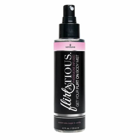 Mgiełka do ciała - Sensuva Flirtatious Pheromone Body Mist Vanilla, Sugar & Sweet Pea 125 ml Sensuva Mgiełka do ciała - Sensuva Flirtatious Pheromone Body Mist Vanilla, Sugar & Sweet Pea 125 ml Sensuva
