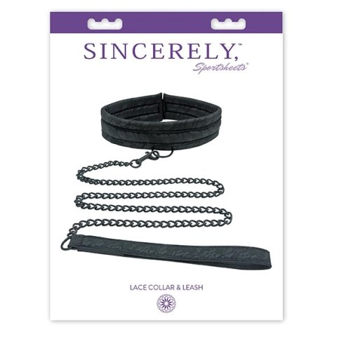 Obroża i smycz - Sportsheets Sincerely Lace Collar and Leash Sportsheets Obroża i smycz - Sportsheets Sincerely Lace Collar and Leash Sportsheets