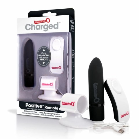 Podręczny wibrator - The Screaming O Charged Positive Remote Control Black The Screaming O Podręczny wibrator - The Screaming O Charged Positive Remote Control Black The Screaming O