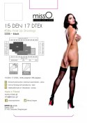 Pończochy samonośne - MissO S306 Czarne XXL MissO