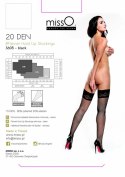 Pończochy samonośne - MissO S605 Czarne S/M MissO