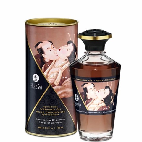 Rozgrzewający olejek do masażu - Shunga Aphrodisiac Warming Oil Chocolate 100 ml Shunga Rozgrzewający olejek do masażu - Shunga Aphrodisiac Warming Oil Chocolate 100 ml Shunga