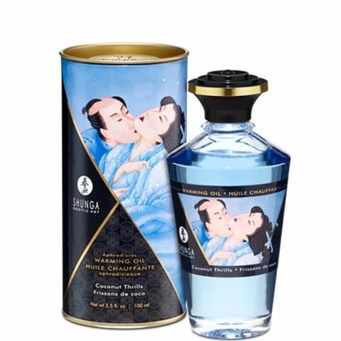 Rozgrzewający olejek do masażu - Shunga Aphrodisiac Warming Oil Coconut Thrills 100 ml Shunga Rozgrzewający olejek do masażu - Shunga Aphrodisiac Warming Oil Coconut Thrills 100 ml Shunga