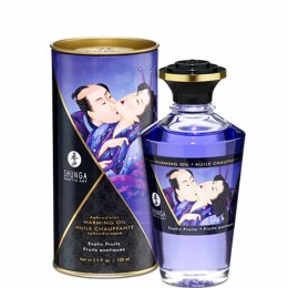 Rozgrzewający olejek do masażu - Shunga Aphrodisiac Warming Oil Exotic Fruits 100 ml Shunga
