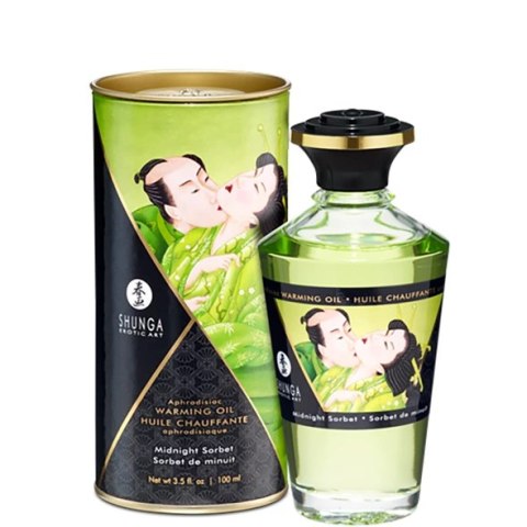 Rozgrzewający olejek do masażu - Shunga Aphrodisiac Warming Oil Midnight Sorbet 100 ml Shunga Rozgrzewający olejek do masażu - Shunga Aphrodisiac Warming Oil Midnight Sorbet 100 ml Shunga