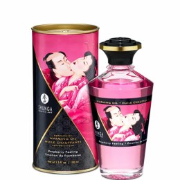 Rozgrzewający olejek do masażu - Shunga Aphrodisiac Warming Oil Raspberry Feeling 100 ml Shunga