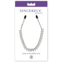 Zaciski na sutki - Sportsheets Sincerely Pearl Chain Nipple Clips Sportsheets