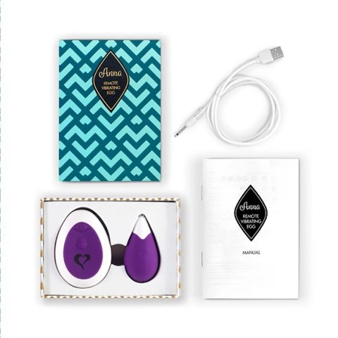 Zdalnie sterowane jajeczko wibrujące - FeelzToys Anna Deep Purple FeelzToys Zdalnie sterowane jajeczko wibrujące - FeelzToys Anna Deep Purple FeelzToys