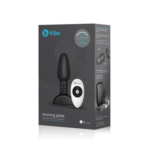 Zdalnie sterowany plug analny - B-Vibe Rimming Petite Black B-Vibe Zdalnie sterowany plug analny - B-Vibe Rimming Petite Black B-Vibe