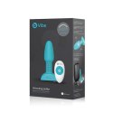 Zdalnie sterowany plug analny - B-Vibe Rimming Petite Teal B-Vibe