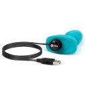 Zdalnie sterowany plug analny - B-Vibe Rimming Petite Teal B-Vibe