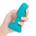 Zdalnie sterowany plug analny - B-Vibe Rimming Petite Teal B-Vibe
