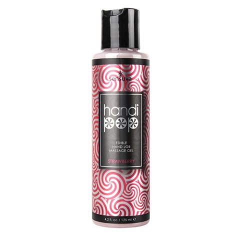 Żel do masażu - Sensuva Handipop Massage Gel Strawberry 125 ml Sensuva Żel do masażu - Sensuva Handipop Massage Gel Strawberry 125 ml Sensuva