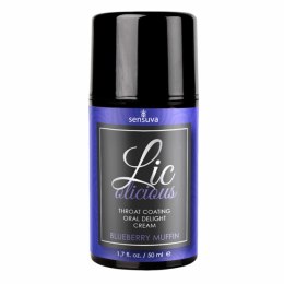 Żel do seksu oralnego - Sensuva Lic-o-licious Blueberry Muffin 50 ml Sensuva