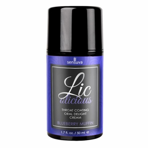Żel do seksu oralnego - Sensuva Lic-o-licious Blueberry Muffin 50 ml Sensuva