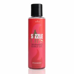 Żel stymulujący - Sensuva Sizzle Lips Warming Edible Gel Strawberry 125 ml Sensuva